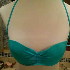 Victoria’s Secret halter blue swim top